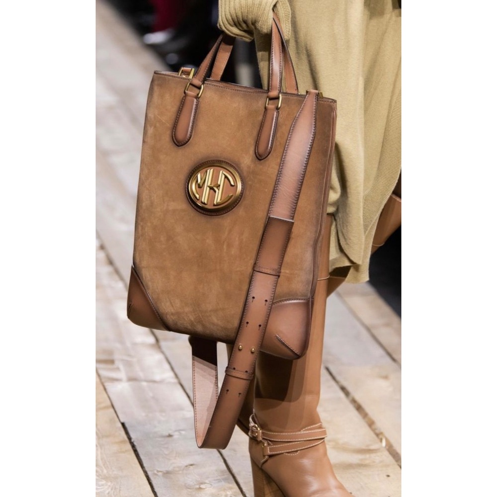 Authentic MICHAEL KORS COLLECTION Brown Leather Tote Bag